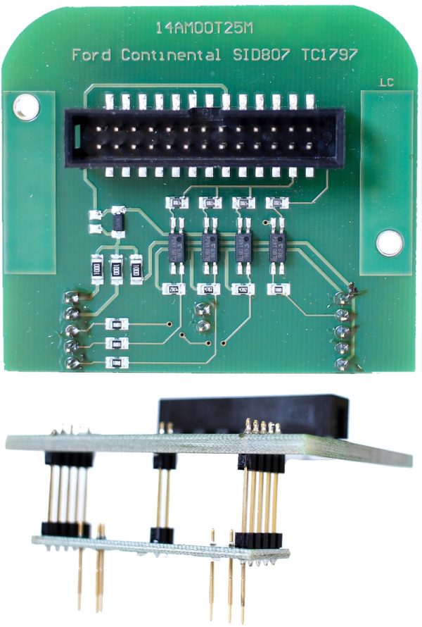 Adapter for Continental SID807 ECU (Infineon Tricore) - 14AM00T25M